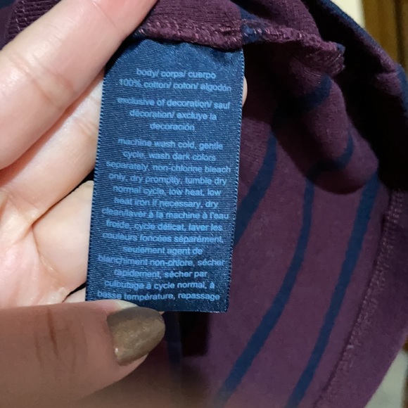 Tommy Hilfiger Long Sleeve Striped Crew Top - Picture 5 of 5